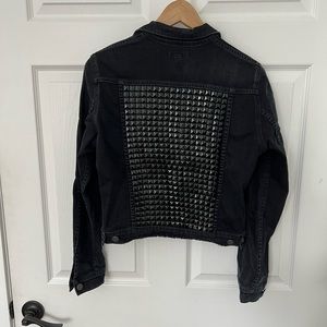 Citizens of Humanity Black Studded Jean Jacket